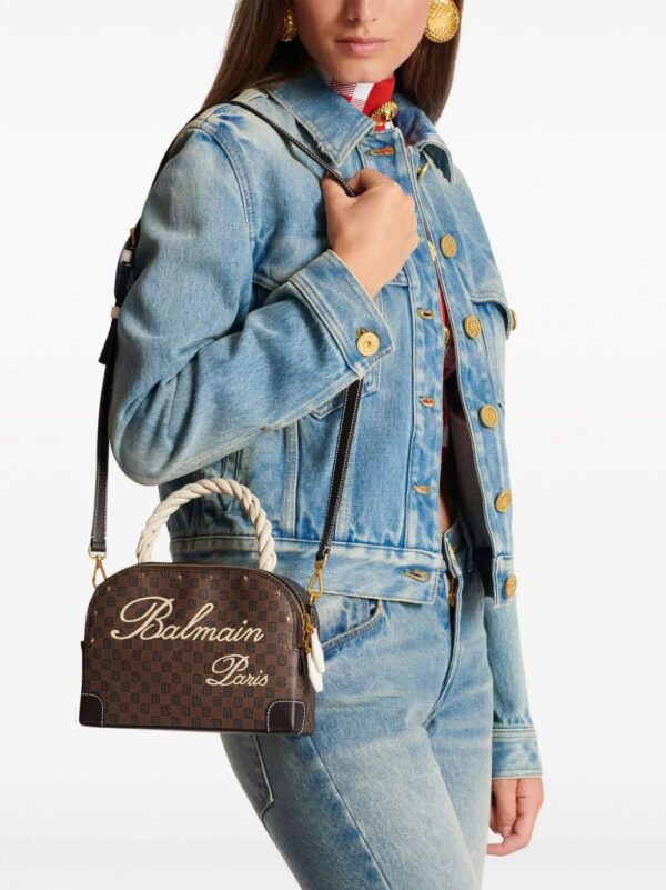 22144201_51898881_1000.jpg Balmain mini Monogram leather tote bag