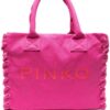 22158053_52410969_1000.jpg PINKO logo-embroidered beach bag