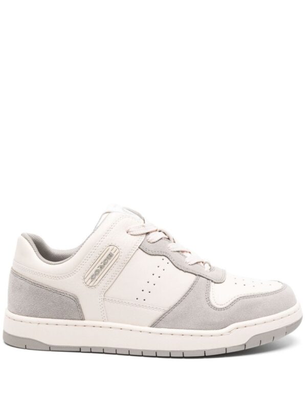 Coach panelled suede leather sneakers