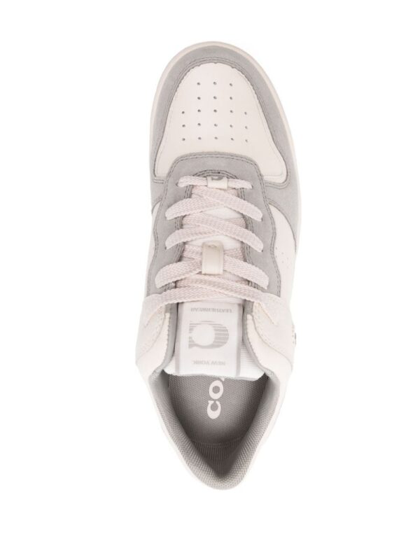 Coach panelled suede leather sneakers