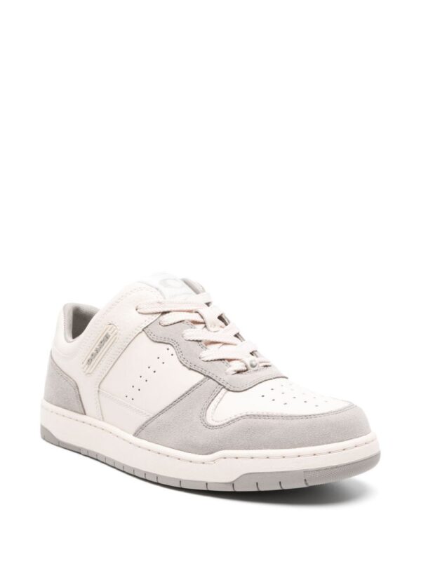 Coach panelled suede leather sneakers