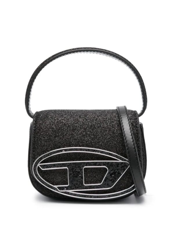 22216009_52074312_1000.jpg Diesel 1dr logo-plaque glitter-detail mini bag