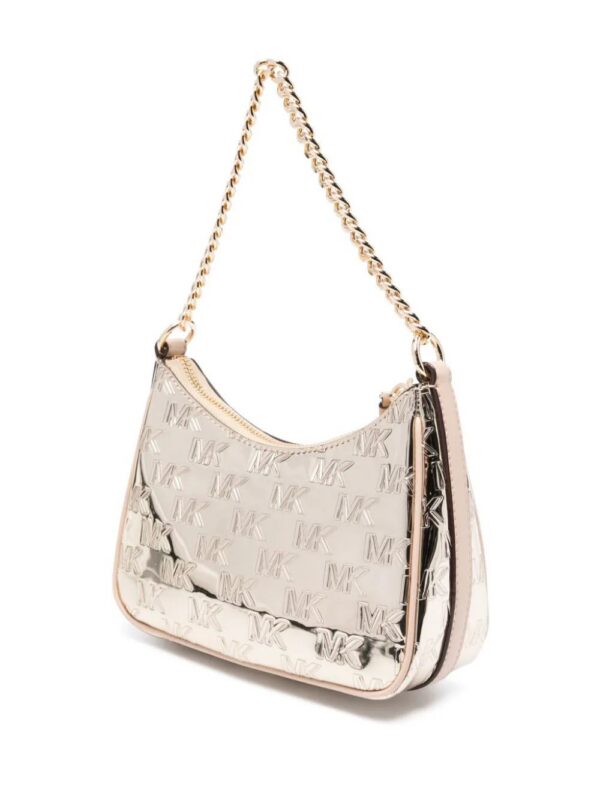 Michael Kors  logo-debossed metallic shoulder bag