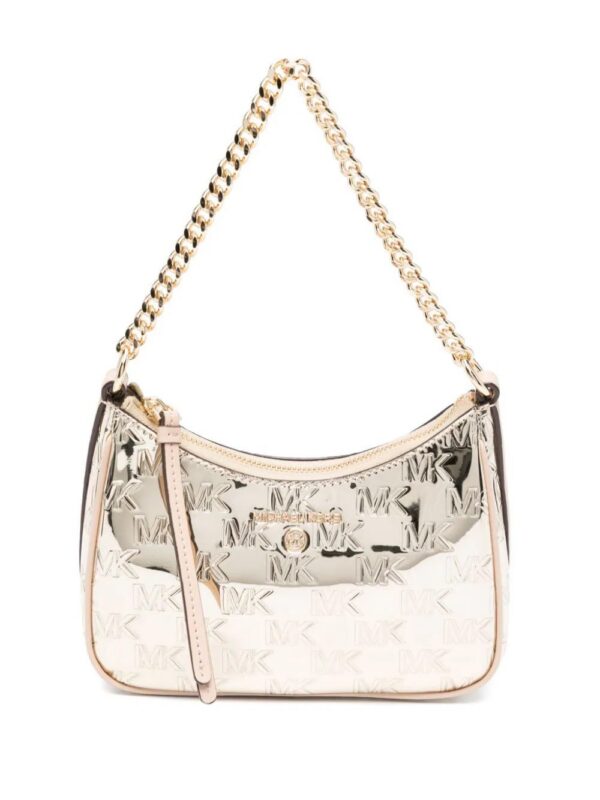 Michael Kors  logo-debossed metallic shoulder bag