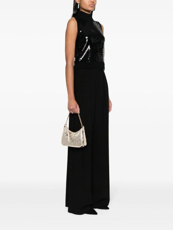 Michael Kors  logo-debossed metallic shoulder bag