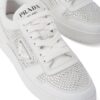 Prada crystal-embellished leather sneakers