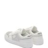 Prada crystal-embellished leather sneakers