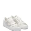 Prada crystal-embellished leather sneakers