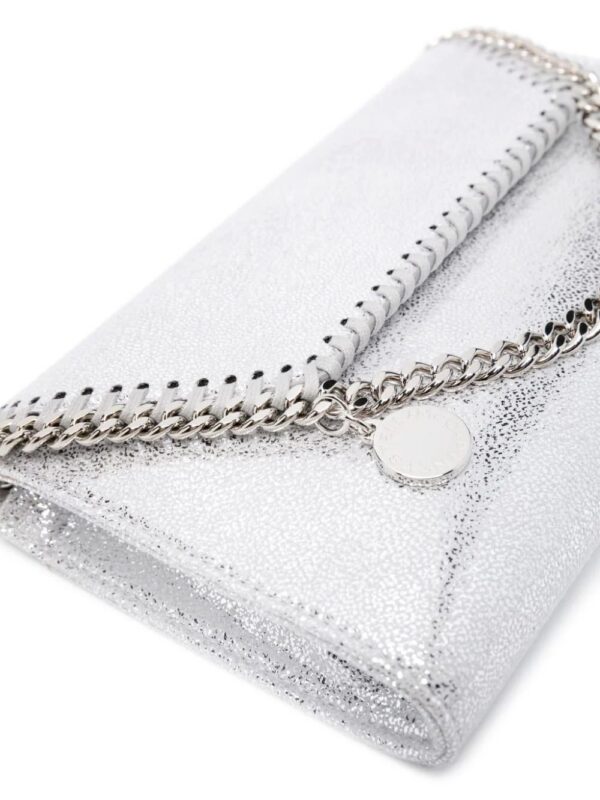22311536_52205256_1000.jpg Stella McCartney Falabella Wallet metallic-finish crossbody bag