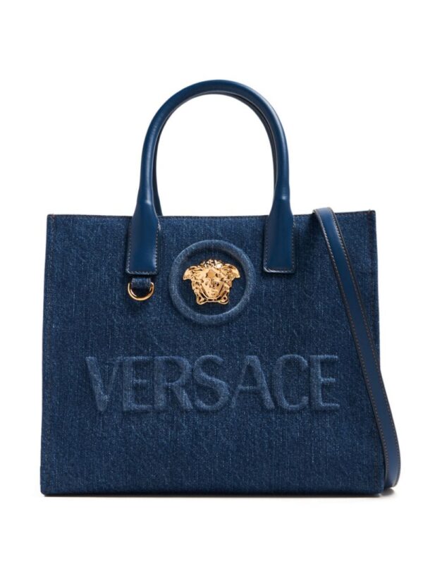 22320677_52233307_1000_030f6eac-8116-4449-8625-ea392bdfa74f.jpg Versace La Medusa denim tote bag