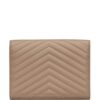 22350916_52211940_1000.jpg Saint Laurent logo-plaque quilted clutch bag