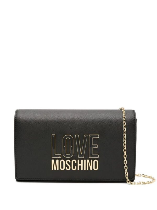22364775_52298355_1000.jpg Love Moschino logo-plaque textured crossbody bag