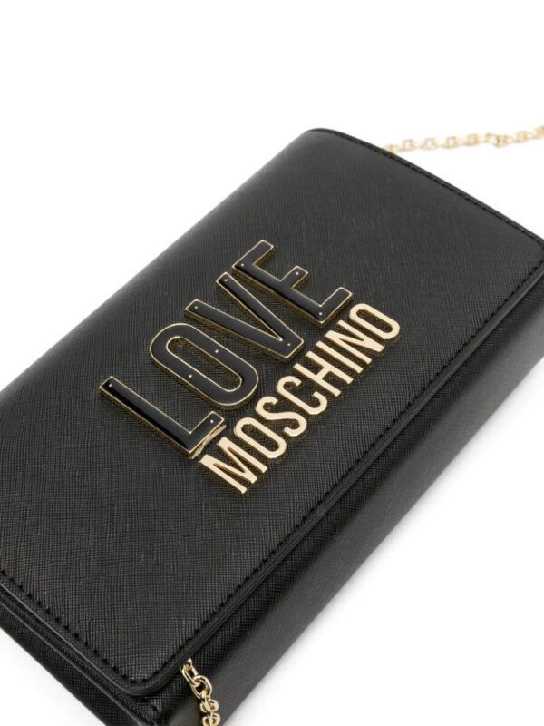 22364775_52298358_1000.jpg Love Moschino logo-plaque textured crossbody bag
