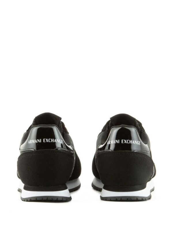 Armani Exchange embossed-logo panelled sneakers