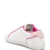 Love Moschino heart-patch leather sneakers