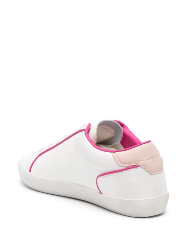Love Moschino heart-patch leather sneakers