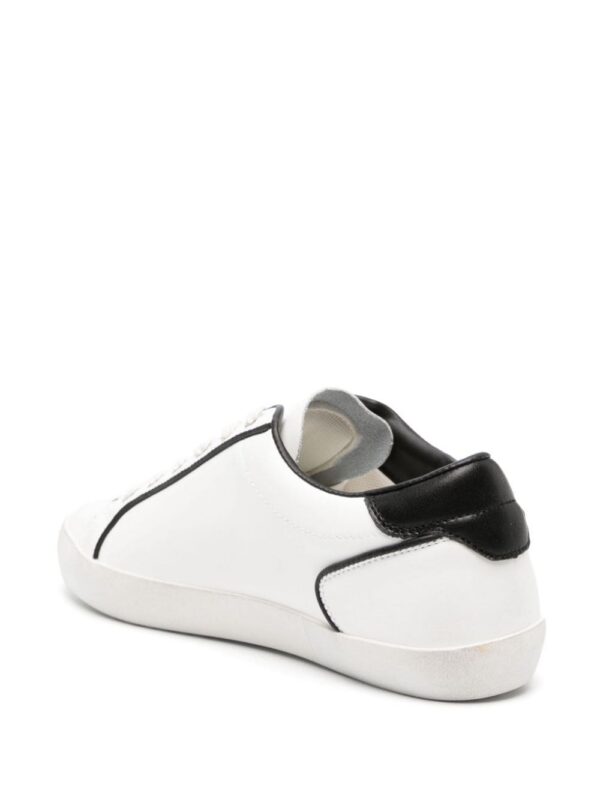 Love Moschino heart-patch leather sneakers