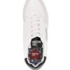 Love Moschino heart-patch leather sneakers