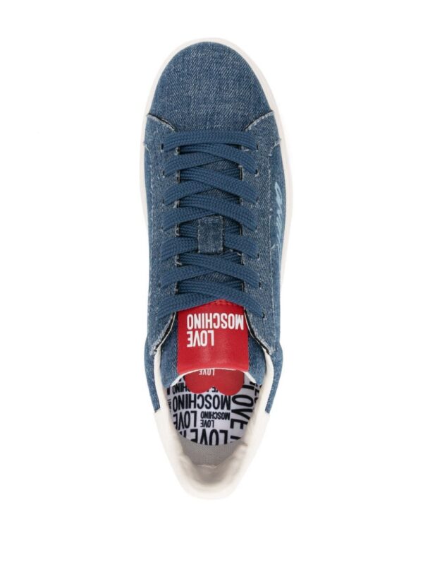 Love Moschino denim chunky sneakers