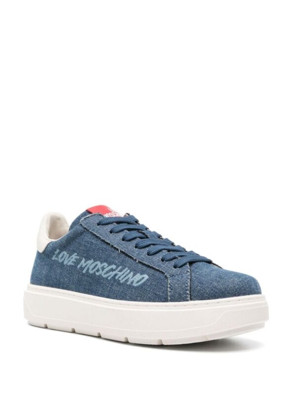 Love Moschino denim chunky sneakers