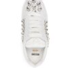 Moschino crystal-embellished panelled sneakers