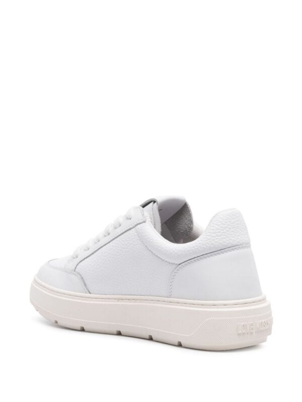 Love Moschino logo-print leather sneakers