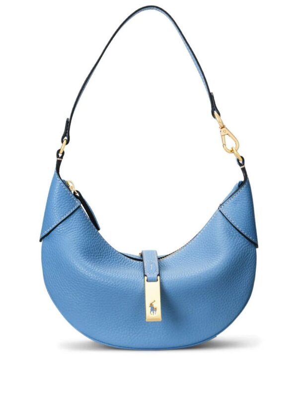 Polo Ralph Lauren  small logo-charm leather shoulder bag