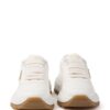 Prada triangle-logo leather sneakers