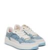 Balmain B-Court denim-panelled sneakers