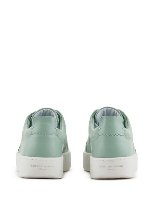 22671510_52736507_1000_0b5caa55-2e87-40a4-aa8c-b73a14cb5f8b.jpg Emporio Armani velour-leather flatform sneakers