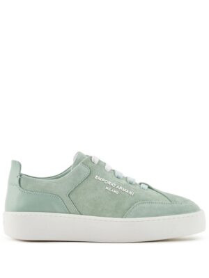22671510_52736510_1000_f1e6ba6d-d511-40b5-ac49-ff543193149b.jpg Emporio Armani velour-leather flatform sneakers