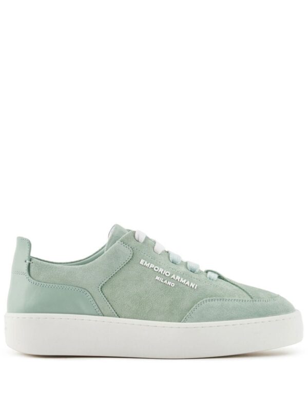22671510_52736510_1000_f1e6ba6d-d511-40b5-ac49-ff543193149b.jpg Emporio Armani velour-leather flatform sneakers