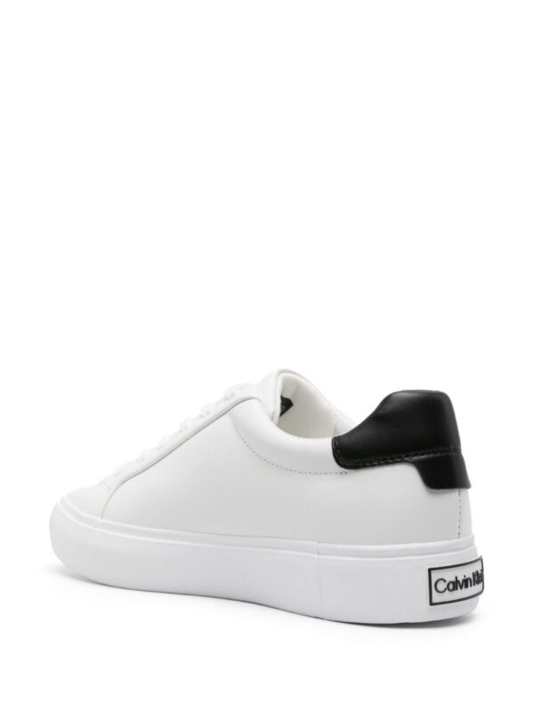 Calvin Klein logo-debossed leather snekaers