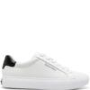 Calvin Klein logo-debossed leather snekaers