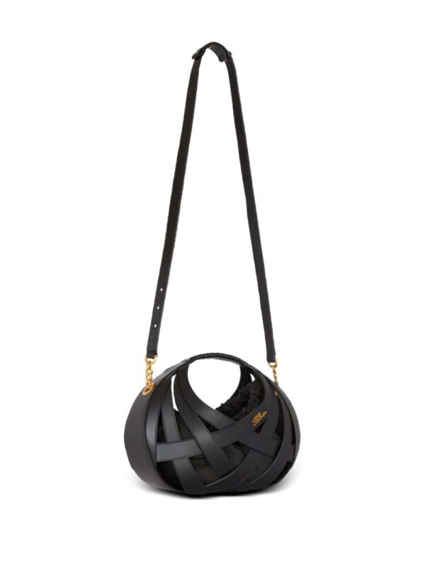 Balmain  basketweave leather tote bag