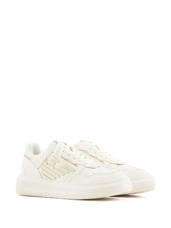 22764572_53037376_1000.jpg Emporio Armani logo-embossed leather sneakers
