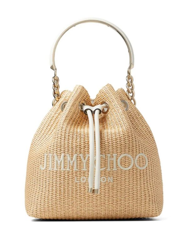 22852378_53060840_1000.jpg Jimmy Choo Bon Bon logo-embroidered bag