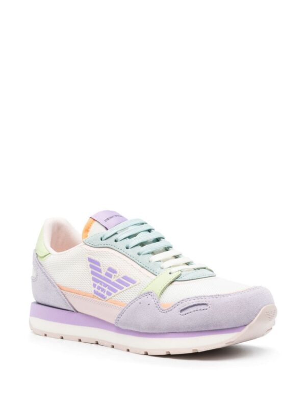 Emporio Armani logo-patch panelled sneakers