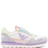 Emporio Armani logo-patch panelled sneakers