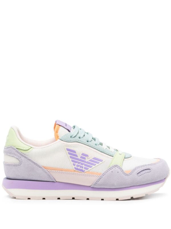 Emporio Armani logo-patch panelled sneakers