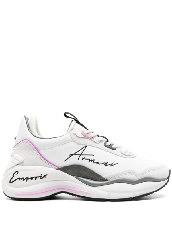 Emporio Armani leather chunky sneakers