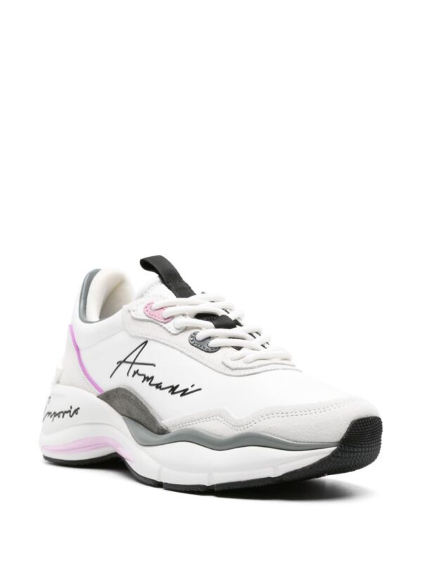 Emporio Armani leather chunky sneakers