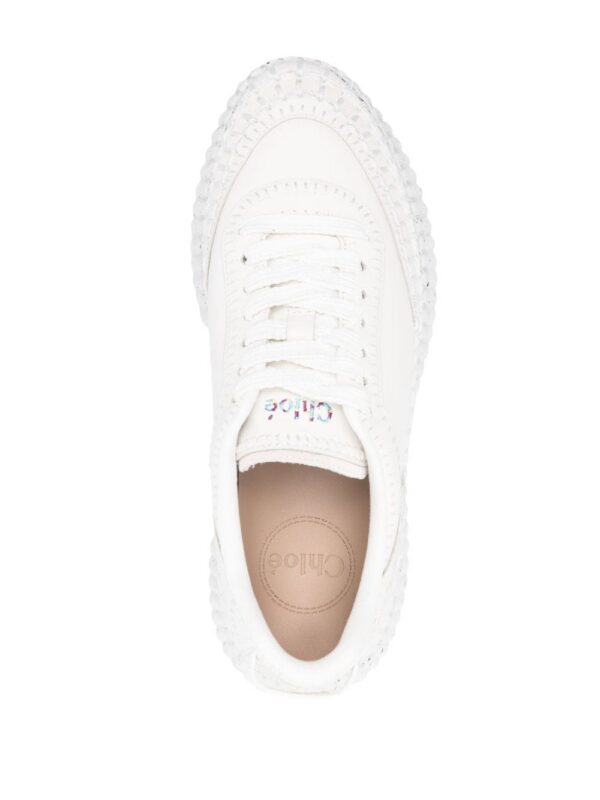 Chloé Nama whipstitch-detailed sneakers