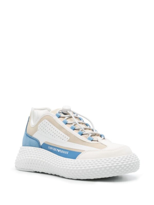 Emporio Armani panelled mesh chunky sneakers