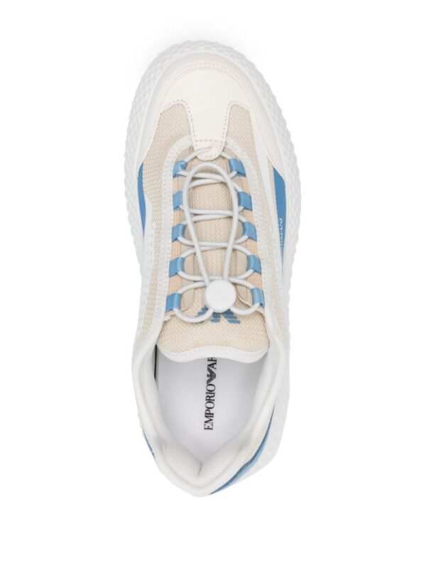 Emporio Armani panelled mesh chunky sneakers