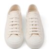 Prada triangle-logo canvas sneakers
