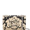 Alexander McQueen  Damask-print raffia crossbody bag