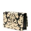 Alexander McQueen  Damask-print raffia crossbody bag