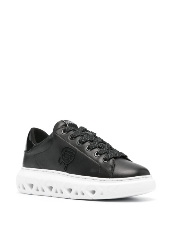 23176872_53623377_1000_9d3cf9d6-316b-4aa4-885f-72ef37749ddd.jpg Karl Lagerfeld Ikonik Karl-detailed leather sneakers