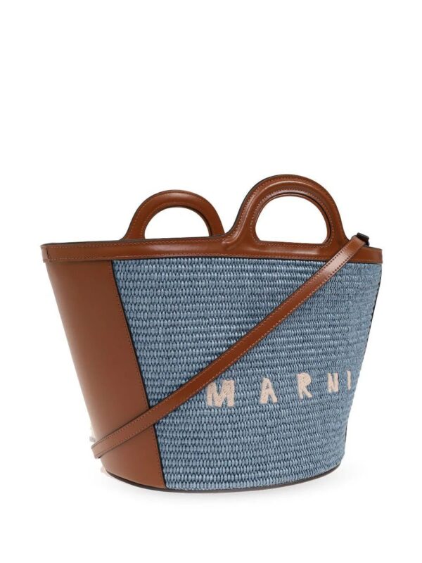 Marni  Tropicalia logo-embroidered tote bag